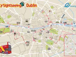 Mapa City Sightseeing Dublín